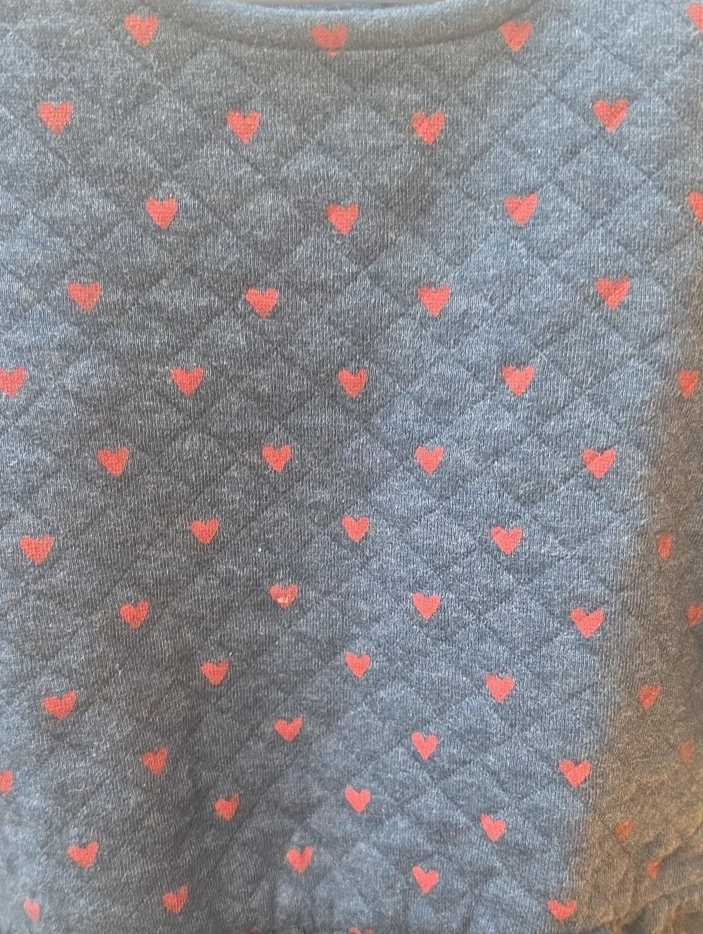 Baby Gap Girls' Quilted Navy Dress with Ref Heart Print Size 18/24 months